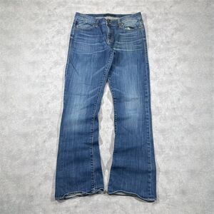 Y2K Rock & Republic Boot cut Embroidered Blue Jeans Size 12 Womens